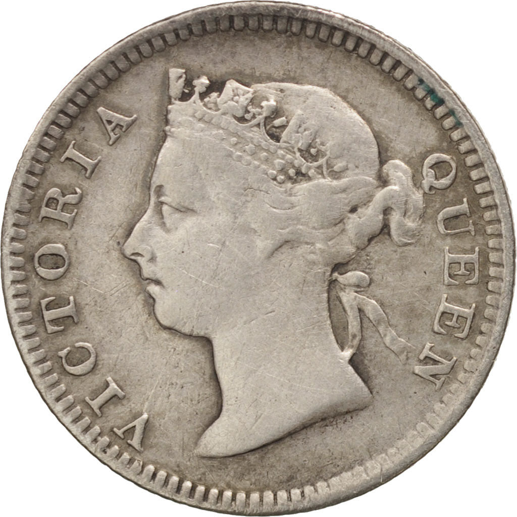Hong Kong, Victoria, 5 Cents, 1901, VF(30-35), Silver, KM:5