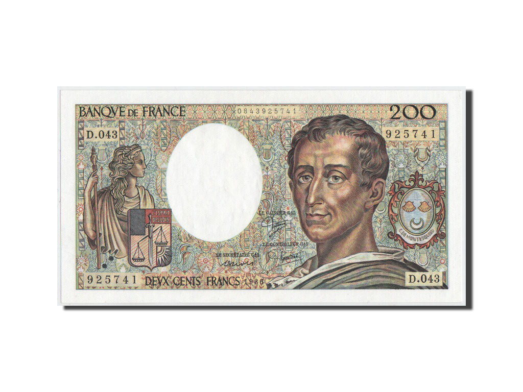 Billete, Francia, 200 Francs, 1986, 1986, UNC, Fayette:70.6, KM:155a