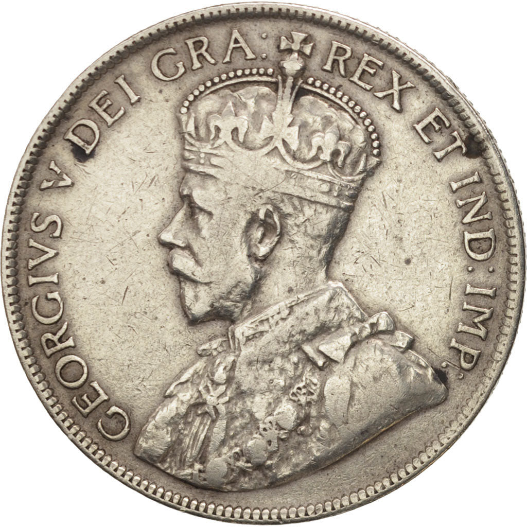 Monnaie, NEWFOUNDLAND, 50 Cents, 1917, Royal Canadian Mint, Ottawa, TB+, Argent