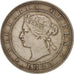 Jamaica, Victoria, Penny, 1880, Heaton, EF(40-45), Copper-nickel, KM:17