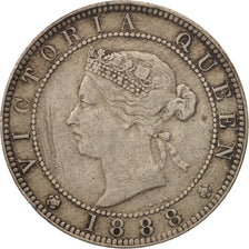 Monnaie, Jamaica, Victoria, Penny, 1888, Heaton, TB+, Copper-nickel, KM:17