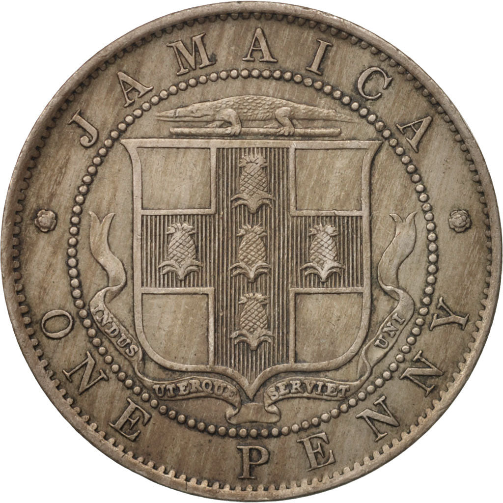 Jamaica, Edward VII, Penny, 1906, MBC, Cobre - níquel, KM:23