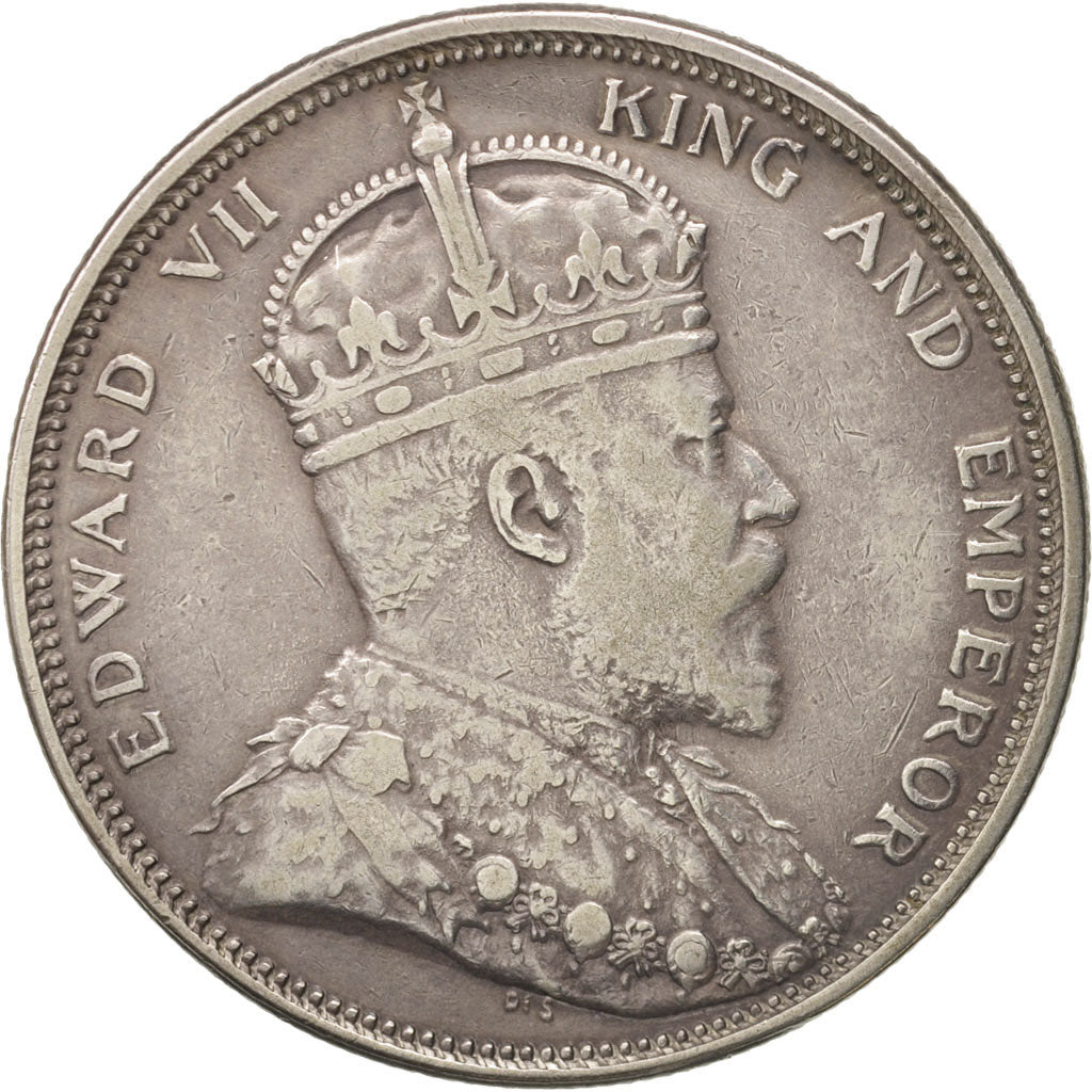 Straits Settlements, Edward VII, Dollar, 1904, S+, Silber, KM:25