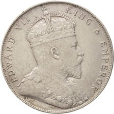 Straits Settlements, Edward VII, Dollar, 1907, Heaton, VF(20-25), Silver, KM:26