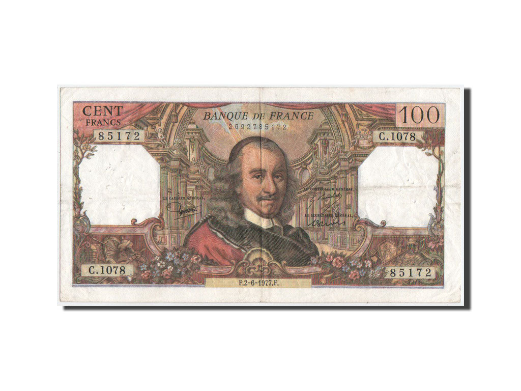 France, 100 Francs Corneille, 02.06.1977, KM:149f