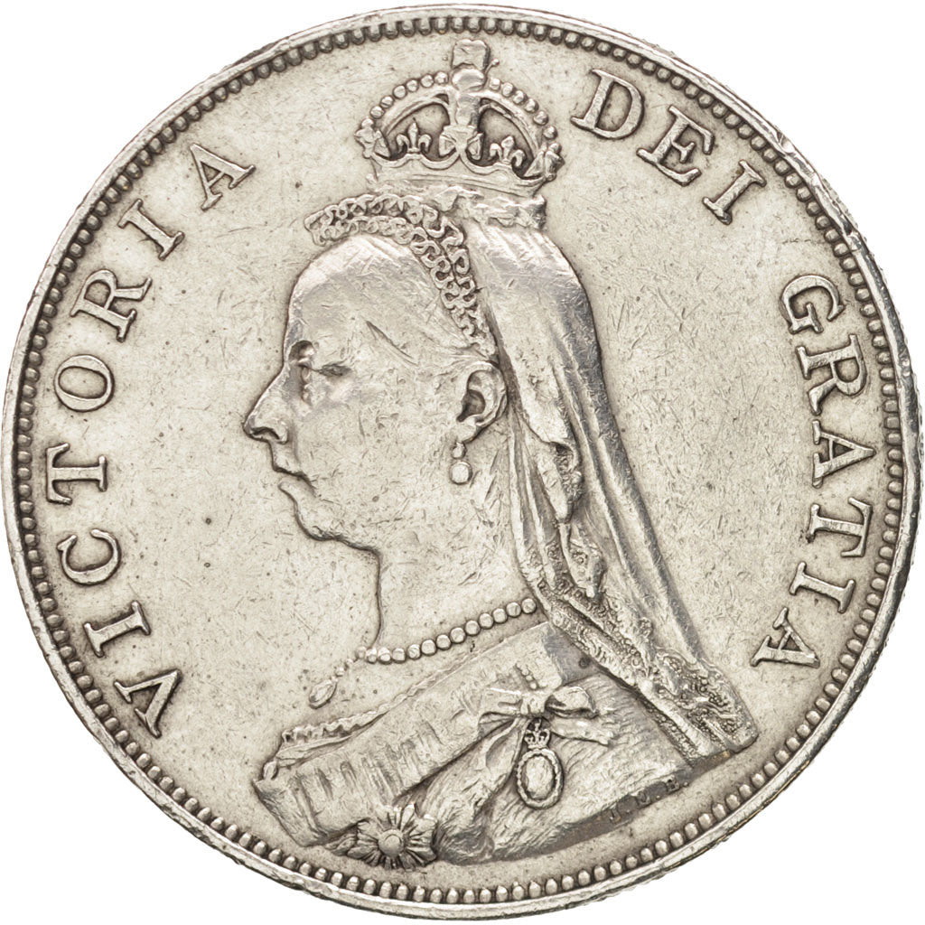 Great Britain, Victoria, Double Florin, 1887, EF(40-45), Silver, KM:763