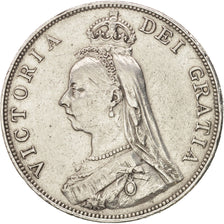 Great Britain, Victoria, Double Florin, 1887, EF(40-45), Silver, KM:763