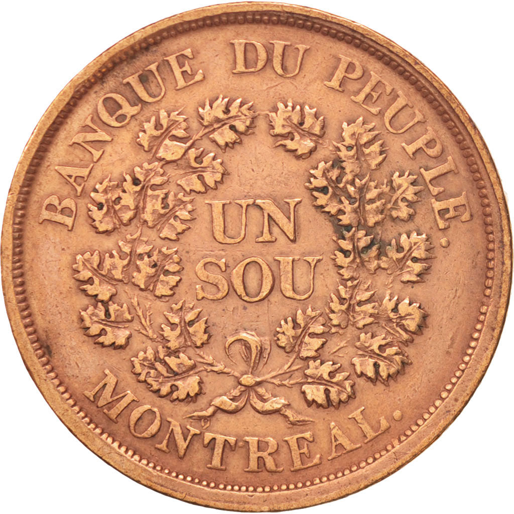 Münze, Kanada, LOWER CANADA, Sou, Undated, Soho Mint, Birmingham, SS, Kupfer