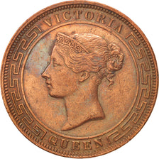 Ceylon, Victoria, 5 Cents, 1870, EF(40-45), Copper, KM:93