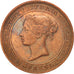 Ceilán, Victoria, 5 Cents, 1870, MBC, Cobre, KM:93