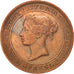 Ceylon, Victoria, 5 Cents, 1870, SS, Copper, KM:93