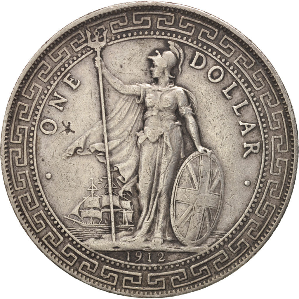 Großbritannien, Dollar, 1912, SS, Silber, KM:T5