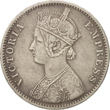 INDIA-BRITISH, Victoria, Rupee, 1901, Calcutta, VF(30-35), Silver, KM:492