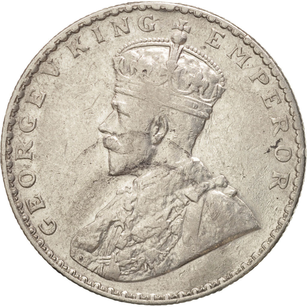 INDIA-BRITISH, George V, Rupee, 1912, VF(30-35), Silver, KM:524