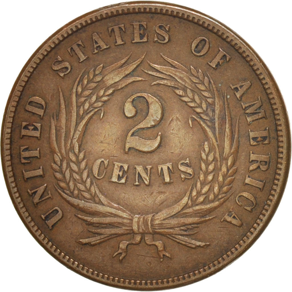 United States, 2 Cents, 1865, U.S. Mint, Philadelphia, EF(40-45)