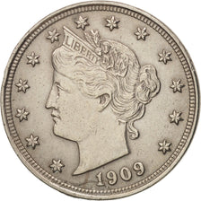 United States, Liberty Nickel, 5 Cents, 1909, U.S. Mint, Philadelphia
