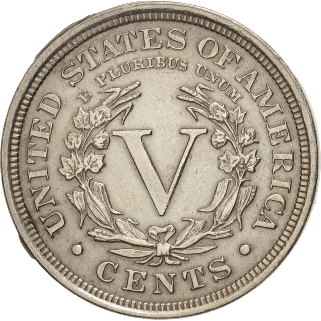 United States, Liberty Nickel, 5 Cents, 1909, U.S. Mint, Philadelphia