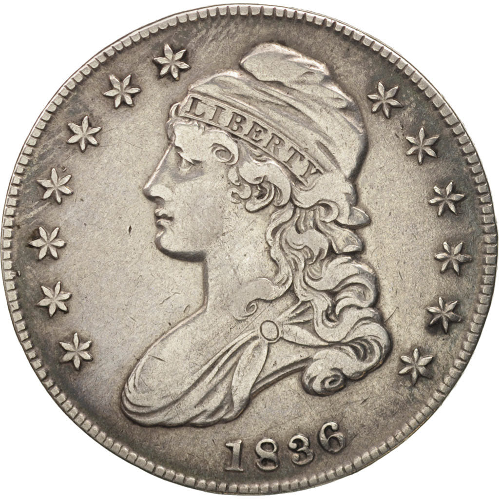 Vereinigte Staaten, Capped Bust, Half Dollar, 1836, U.S. Mint, Philadelphia, S+