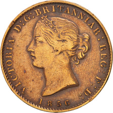 NUEVA ESCOCIA, Halfpenny Token, 1856, Royal Canadian Mint, Ottawa, BC+, Cobre