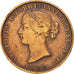 NOVA SCOTIA, Halfpenny Token, 1856, Royal Canadian Mint, Ottawa, VF(20-25)