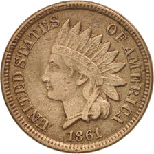 United States, Indian Head Cent, Cent, 1861, U.S. Mint, Philadelphia, VF(30-35)