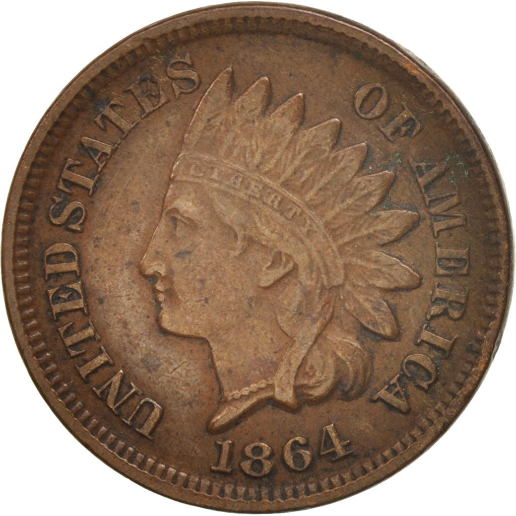 United States, Indian Head Cent, Cent, 1864, U.S. Mint, Philadelphia, EF(40-45)