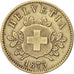 Switzerland, 10 Rappen, 1873, Bern, EF(40-45), Billon, KM:6