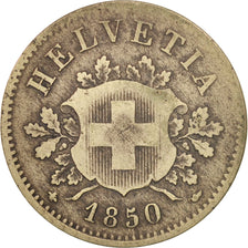 Münze, Schweiz, 10 Rappen, 1850, Strasbourg, S, Billon, KM:6