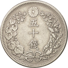 Japón, Mutsuhito, 50 Sen, 1898, MBC, Plata, KM:25