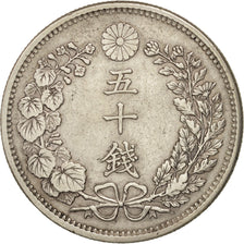 Japan, Mutsuhito, 50 Sen, 1898, SS, Silber, KM:25