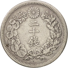 Coin, Japan, Mutsuhito, 20 Sen, 1910, EF(40-45), Silver, KM:30
