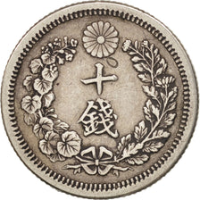 Japan, Mutsuhito, 10 Sen, 1875, SS, Silber, KM:23