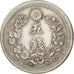 Moneda, Japón, Mutsuhito, 5 Sen, 1873, MBC+, Plata, KM:22