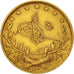 Turkey, Muhammad V, 100 Kurush, 1911, Qustantiniyah, EF(40-45), Gold, KM:754