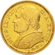 Italien Staaten, PAPAL STATES, Pius IX, 20 Lire, 1868, Roma, VZ, Gold, KM:1382.4