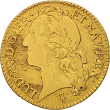 Munten, Frankrijk, Louis XV, Louis d'or au bandeau, Louis d'Or, 1744, Lille, FR