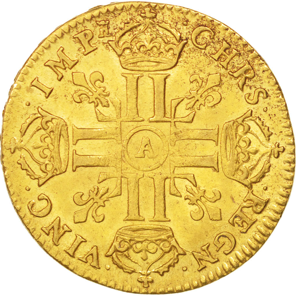 France, Louis XIV, Louis d'or à la tête nue, 1669, Paris, SUP, Or, KM:219.1