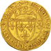 France, Charles VII, Ecu d'or, Rouen, EF(40-45), Gold, Duplessy:511E