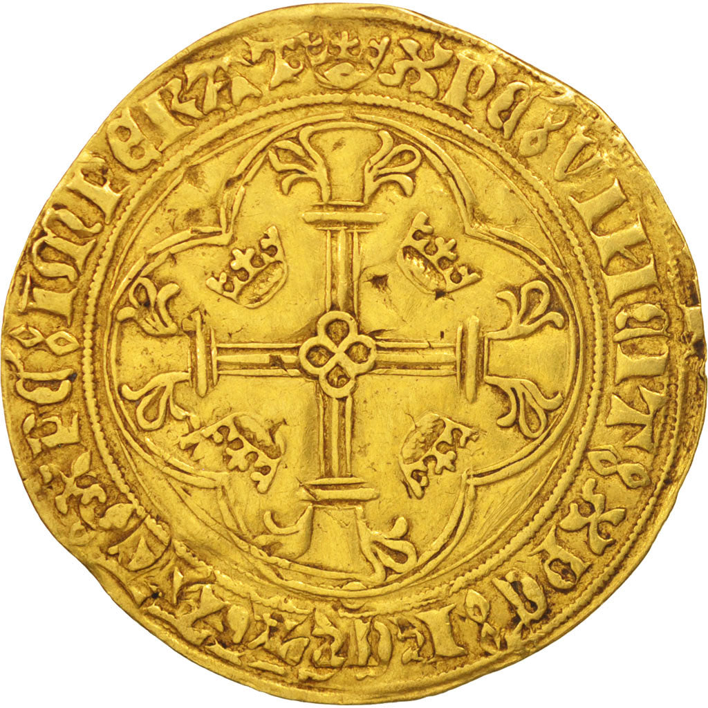 France, Charles VII, Ecu d'or, Rouen, TTB, Or, Duplessy:511E
