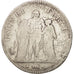 France, Union et Force, 5 Francs, 1798, Bordeaux, VF(20-25), Silver, KM:639.5