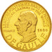 France, Medal, Charles De Gaulle, 1980, FDC, Or