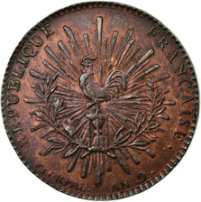 Münze, Frankreich, Paix Franco-Russe, 2 Francs, 1801, VZ, Kupfer, Mazard:589a