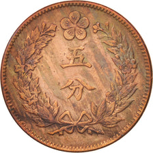 Korea, 5 Fun, 1893, EF(40-45), Copper, KM:1107