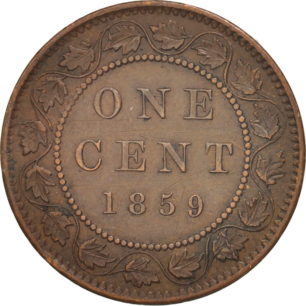 Canada, Victoria, Cent, 1859, Royal Canadian Mint, Ottawa, EF(40-45), Bronze