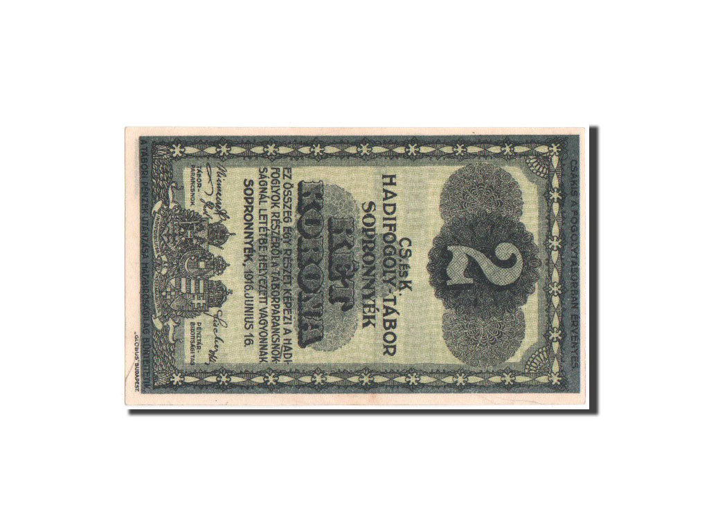 Banconote, Ungheria, 2 Kronen, 1916, Undated, SPL+