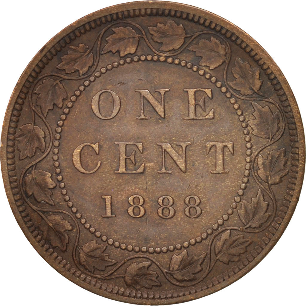 Canada, Victoria, Cent, 1888, Royal Canadian Mint, Ottawa, EF(40-45), Bronze
