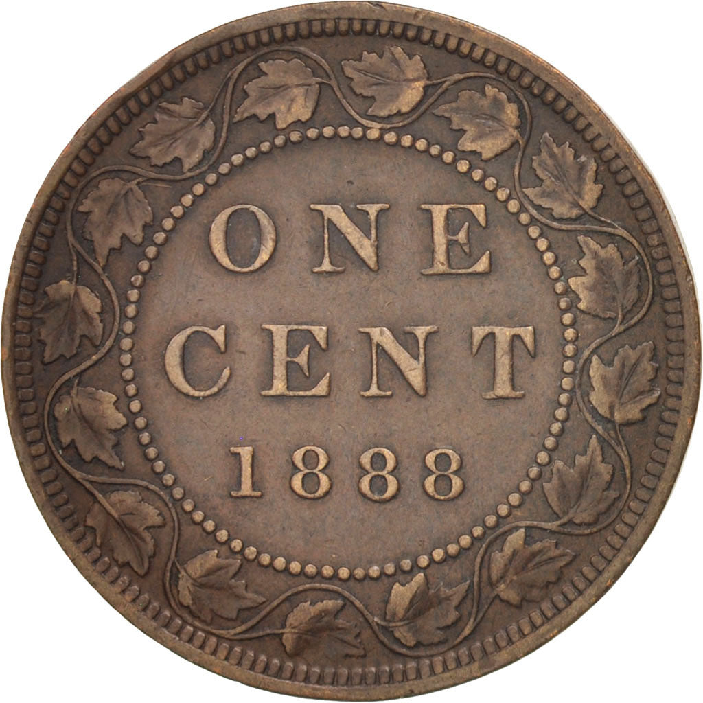 Canada, Victoria, Cent, 1888, Royal Canadian Mint, Ottawa, EF(40-45), Bronze