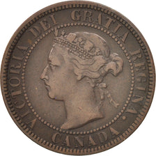 Kanada, Victoria, Cent, 1901, Royal Canadian Mint, Ottawa, S+, Bronze, KM:7