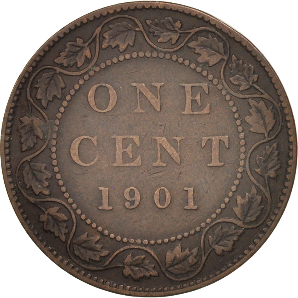 Canada, Victoria, Cent, 1901, Royal Canadian Mint, Ottawa, VF(30-35), Bronze