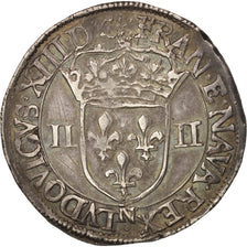 Monnaie, France, Louis XIII, 1/4 Écu à la croix, 1/4 Ecu, 1643, Montpellier